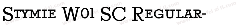 Stymie W01 SC Regular字体转换
